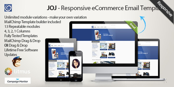 JOJ - Responsive eshop Email Template - Newsletters Email Templates