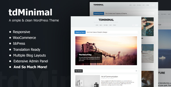 tdMinimal - Responsive WordPress Theme