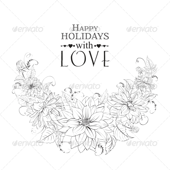 GraphicRiver Garland of Chrysanthemum Isolated 6349514 GraphicRiver Garland of Chrysanthemum Isolated 6349514