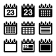 Calendar Icons Set