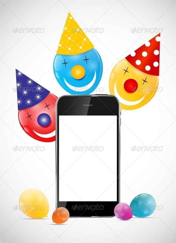 GraphicRiver Color Glossy Balloons with Mobile Phone Vector Ill 6353907 GraphicRiver Color Glossy Balloons with Mobile Phone Vector Ill 6353907