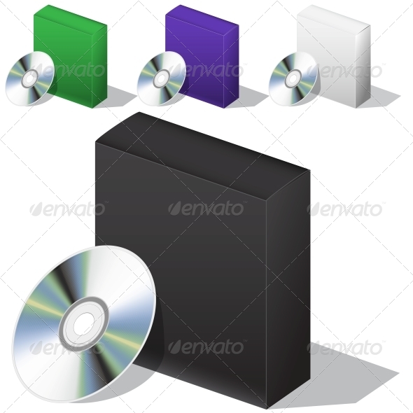 GraphicRiver Box for DVD with a Disk 6357171 GraphicRiver Box for DVD with a Disk 6357171