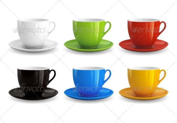 GraphicRiver Set of Cups 6360922 GraphicRiver Set of Cups 6360922