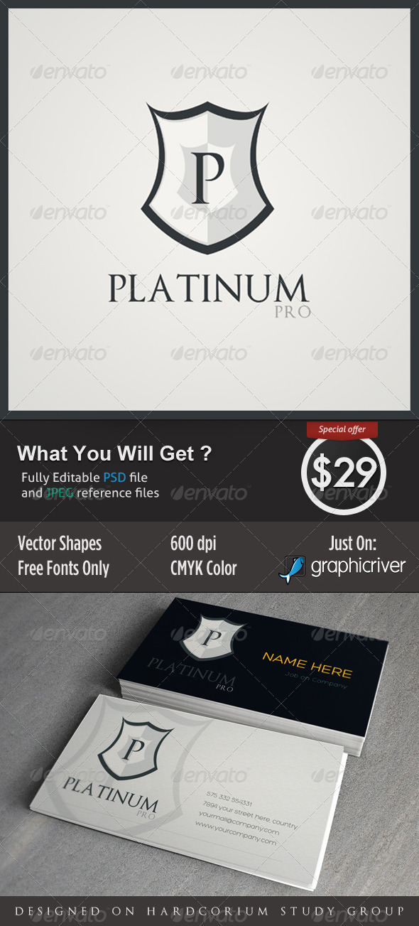 Platinum Logo Template - Crests Logo Templates