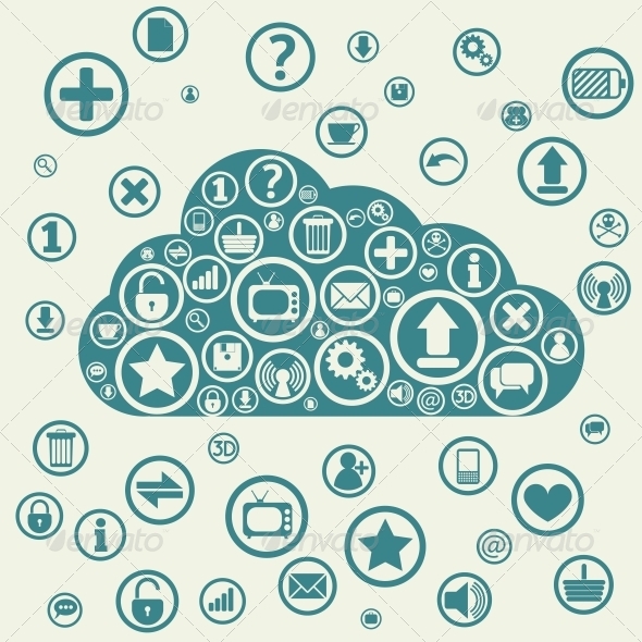 GraphicRiver Cloud Apps 6362825 GraphicRiver Cloud Apps 6362825