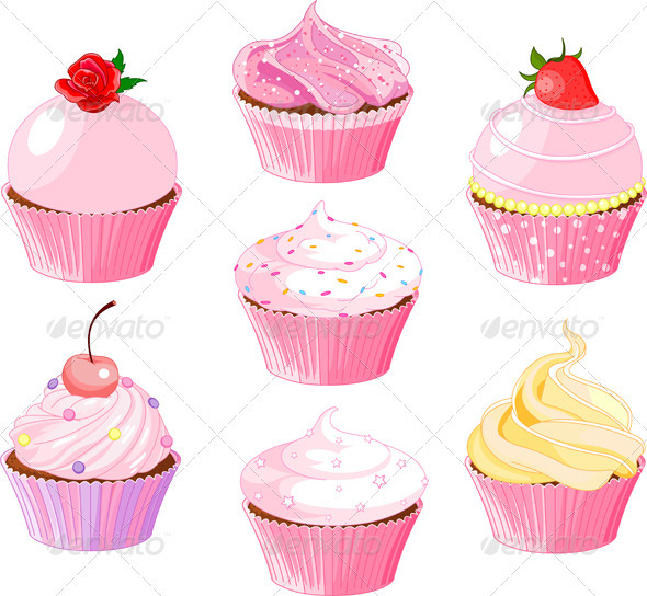 GraphicRiver Various Cupcake 663731 GraphicRiver Various Cupcake 663731