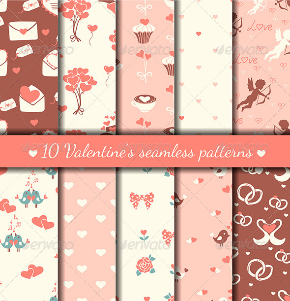GraphicRiver Valentine s Seamless Patterns 6365740 GraphicRiver Valentine s Seamless Patterns 6365740
