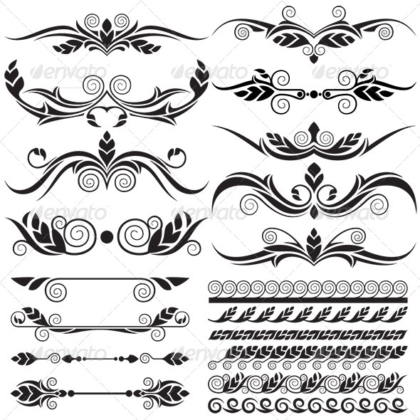 GraphicRiver Floral Design Elements Set 6366790 GraphicRiver Floral Design Elements Set 6366790