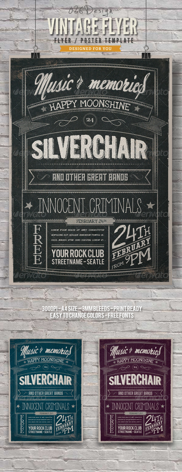 GraphicRiver Vintage Typography Poster Flyer V 6366816 GraphicRiver Vintage Typography Poster Flyer V 6366816