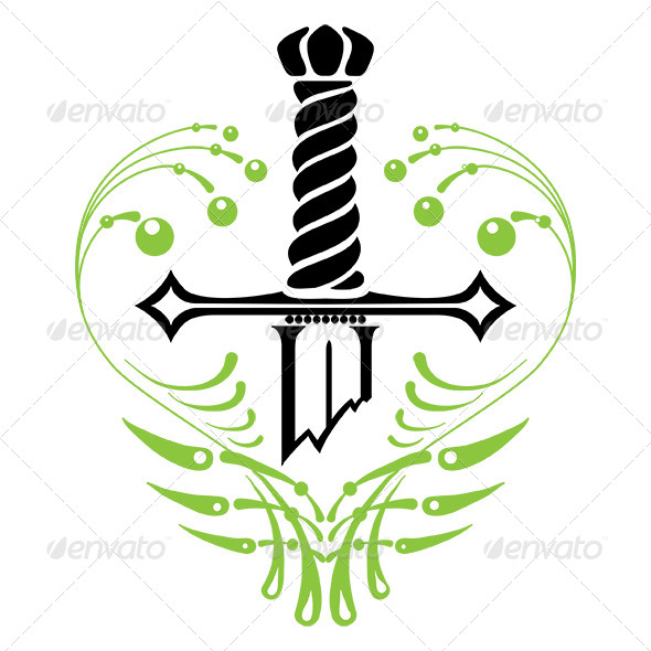 GraphicRiver Vintage Broken Sword 6367074 GraphicRiver Vintage Broken Sword 6367074