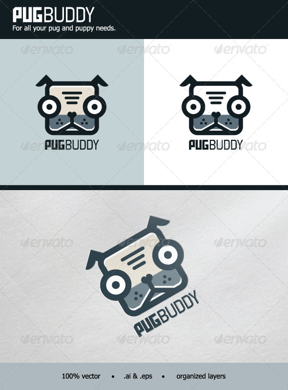 GraphicRiver PugBuddy Logo 6367292 GraphicRiver PugBuddy Logo 6367292