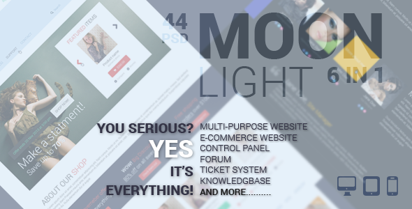 MoonLight Multipurpose/eCommerce PSD Template - 6
