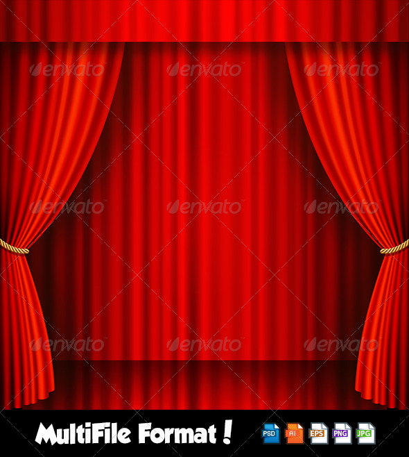 GraphicRiver Red Velvet Vector Theater Stage 6368561 GraphicRiver Red Velvet Vector Theater Stage 6368561
