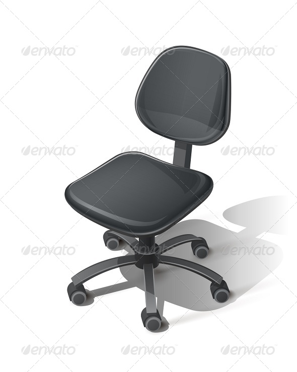 GraphicRiver Black Office Chair 6370406 GraphicRiver Black Office Chair 6370406