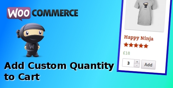 CodeCanyon WooCommerce Add Custom Quantity to Cart 6360685 CodeCanyon WooCommerce Add Custom Quantity to Cart 6360685