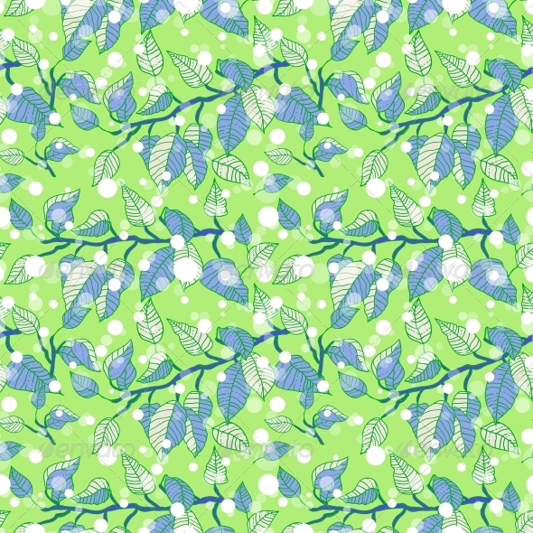 GraphicRiver Green Seamless Pattern with Branches 6372627 GraphicRiver Green Seamless Pattern with Branches 6372627
