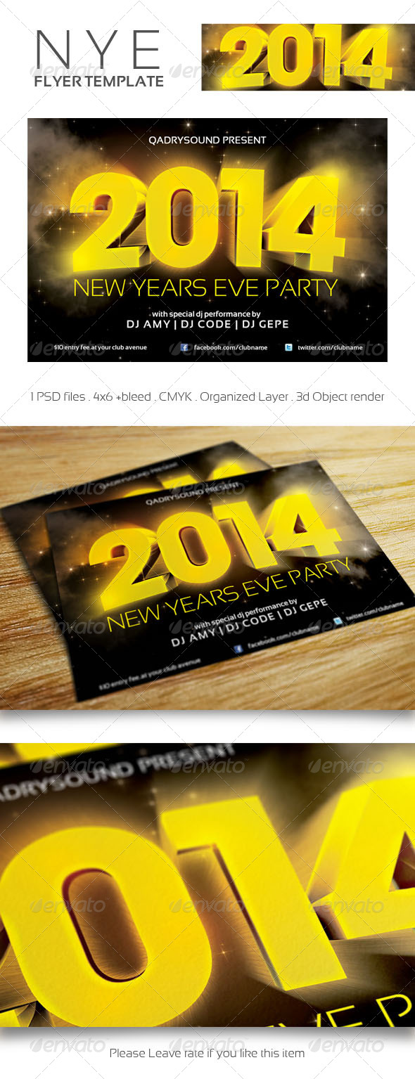 GraphicRiver NYE Flyer Template 6372822 GraphicRiver NYE Flyer Template 6372822