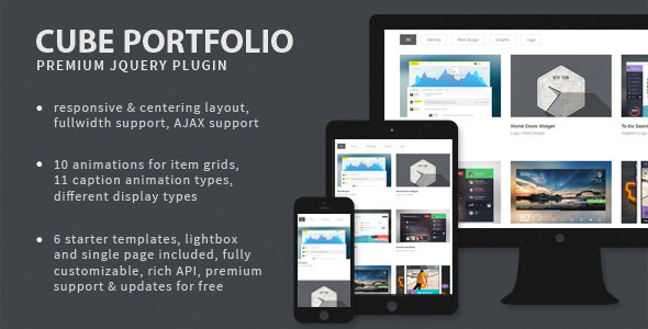Cube Portfolio - Responsive jQuery Grid Plugin - CodeCanyon Item for Sale