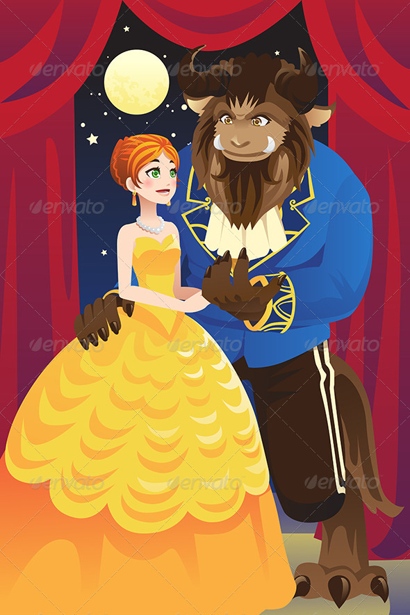 GraphicRiver Beauty and the Beast 6374848 GraphicRiver Beauty and the Beast 6374848