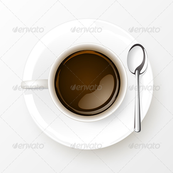 GraphicRiver Cup of Coffee with Spoon 6375053 GraphicRiver Cup of Coffee with Spoon 6375053