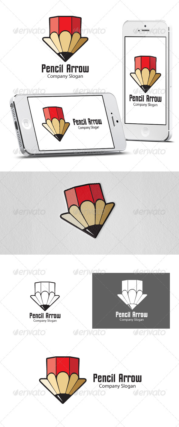 GraphicRiver Pencil Arrow Logo 6376669 GraphicRiver Pencil Arrow Logo 6376669