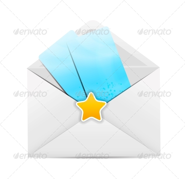 GraphicRiver White Envelope Icon with Star Vector Illustration 6377984 GraphicRiver White Envelope Icon with Star Vector Illustration 6377984