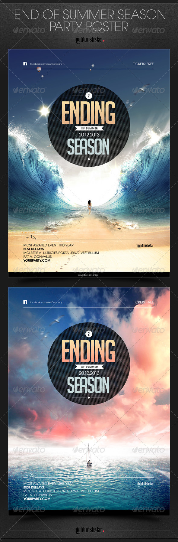 End of Summer Season Party Poster (Clubs & Parties)