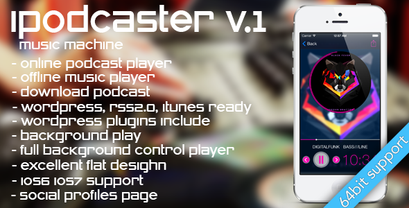 iPodcaster - music machine for iPhone