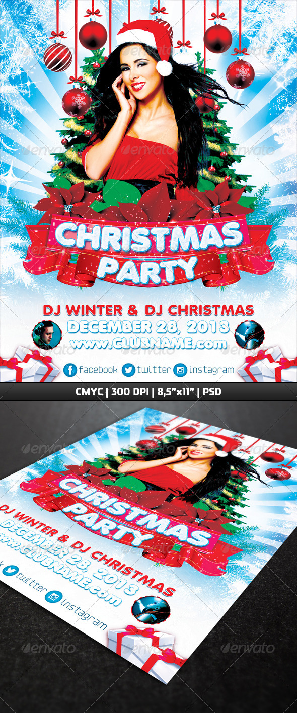 Christmas Party Flyer Template (Events)