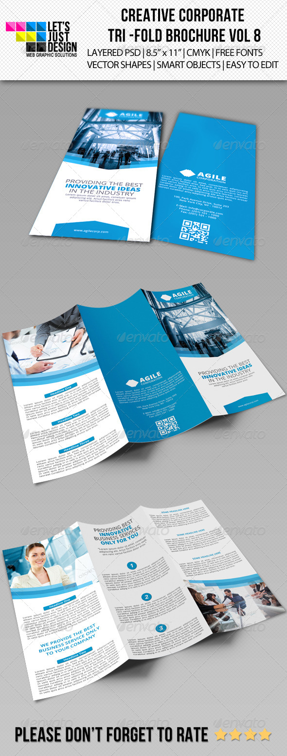 GraphicRiver Creative Corporate Tri-Fold Brochure Vol 8 6383669 GraphicRiver Creative Corporate Tri-Fold Brochure Vol 8 6383669