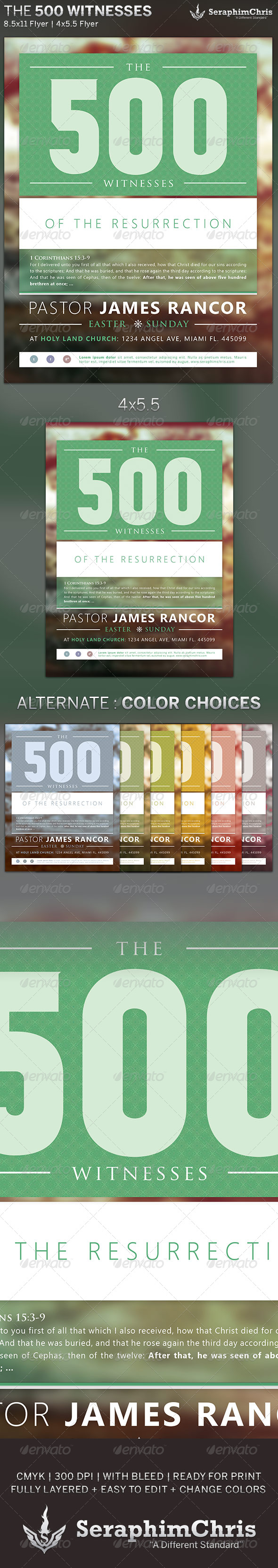 GraphicRiver The 500 Witnesses Church Flyer Template 6383810 GraphicRiver The 500 Witnesses Church Flyer Template 6383810
