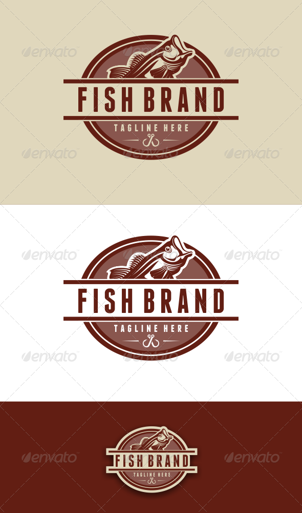 GraphicRiver Fish Brand Logo Template 6381768 GraphicRiver Fish Brand Logo Template 6381768