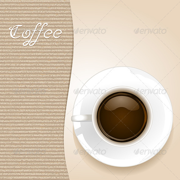 GraphicRiver Cup of Coffee on Brown Background 6384087 GraphicRiver Cup of Coffee on Brown Background 6384087