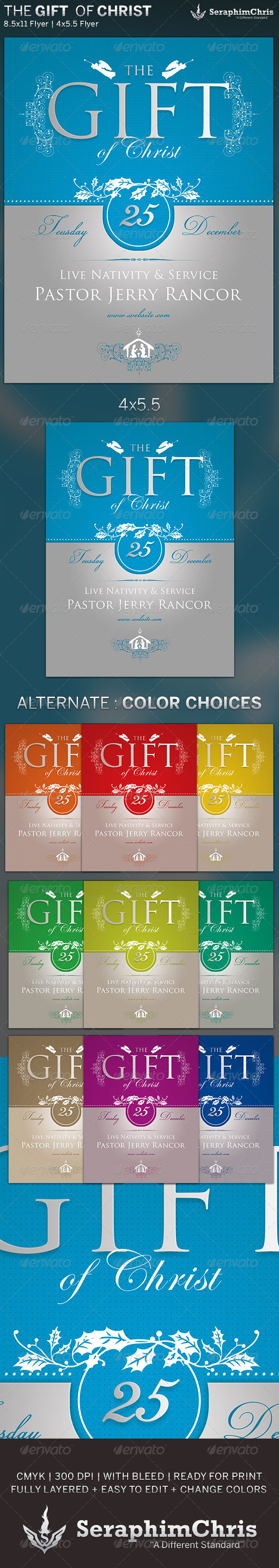 GraphicRiver The Gift of Christ Holiday Flyer Template 6384311 GraphicRiver The Gift of Christ Holiday Flyer Template 6384311