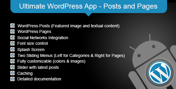 Ultimate WordPress App - Posts and Pages - CodeCanyon Item for Sale