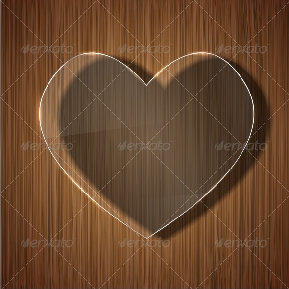 GraphicRiver Glass Heart on Wooden Background 6386583 GraphicRiver Glass Heart on Wooden Background 6386583