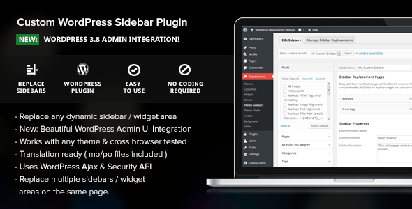 Custom WordPress Sidebar Plugin - CodeCanyon Item for Sale