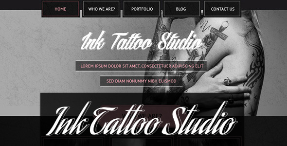 Ink Tattoo Studio - Parallax HTML5 Template - Art Creative