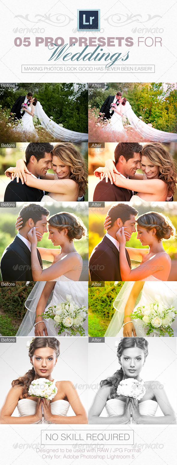 GraphicRiver 05 Pro Presets for Weddings 6390395 GraphicRiver 05 Pro Presets for Weddings 6390395