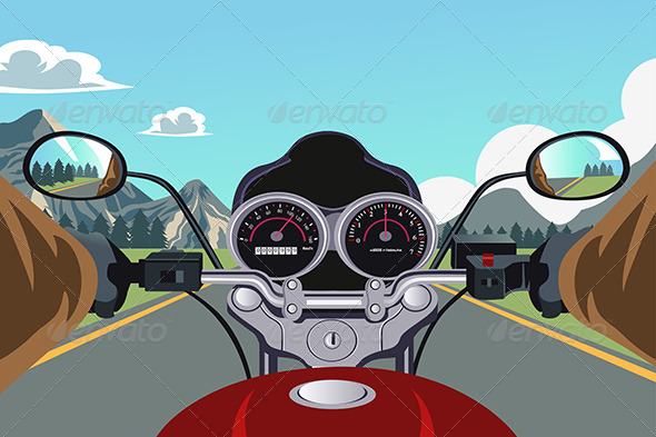 GraphicRiver Riding Motorcycle 6390630 GraphicRiver Riding Motorcycle 6390630