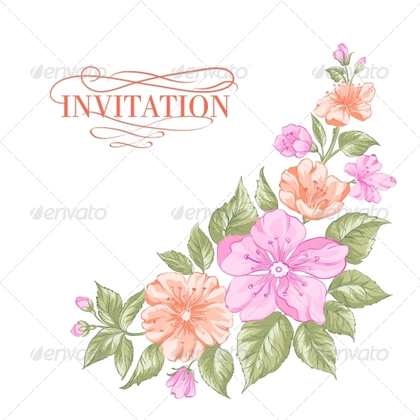 GraphicRiver Sakura Holiday Invitation Card 6393808 GraphicRiver Sakura Holiday Invitation Card 6393808