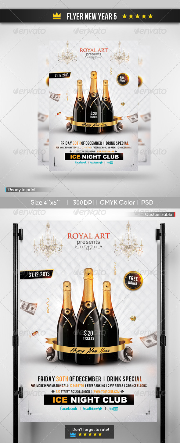 GraphicRiver Flyer New Year 5 6395015 GraphicRiver Flyer New Year 5 6395015