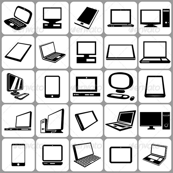 GraphicRiver 36 Computers Notebooks and Tablets Icon Set 6397922 GraphicRiver 36 Computers Notebooks and Tablets Icon Set 6397922