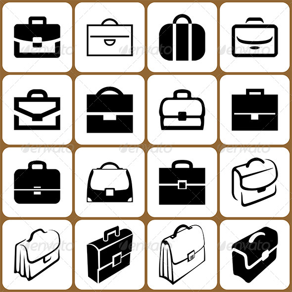 GraphicRiver 16 Briefcase Icons Set 6398004 GraphicRiver 16 Briefcase Icons Set 6398004