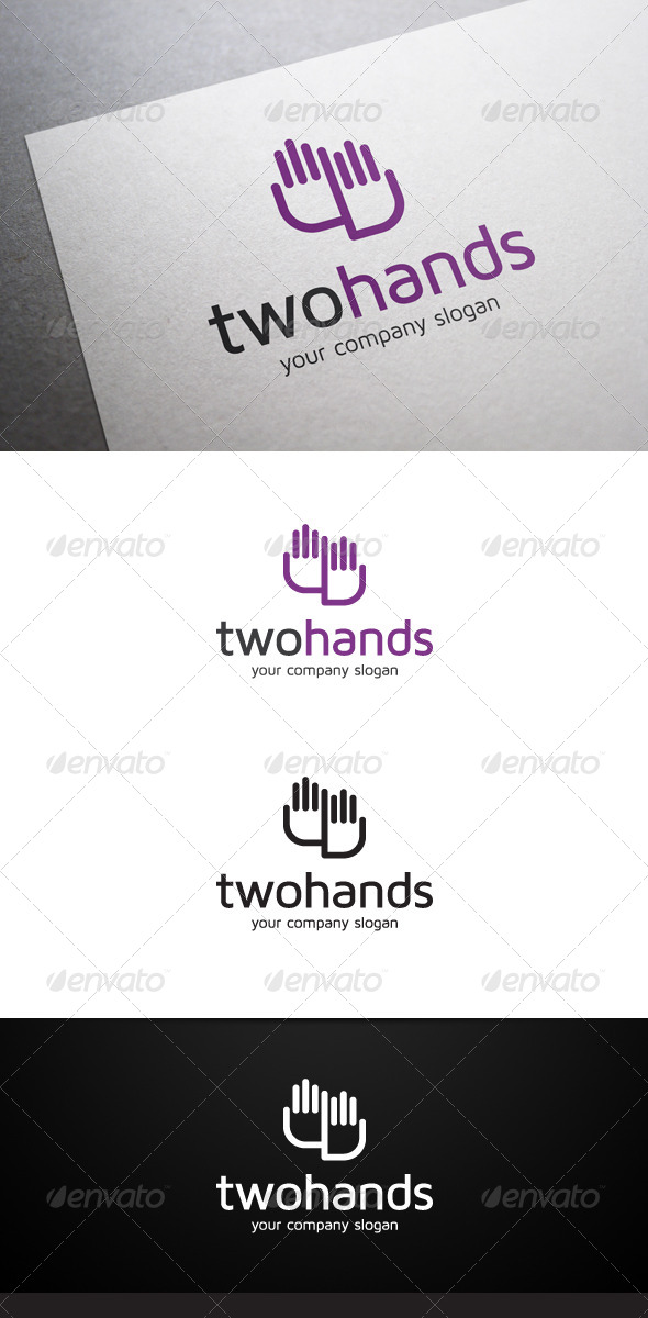 GraphicRiver Two Hands Logo 6398488 GraphicRiver Two Hands Logo 6398488