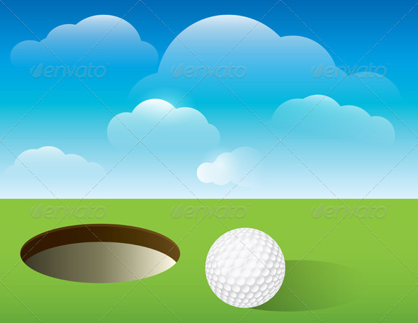GraphicRiver Vector Golf Background Putting Green 6399331 GraphicRiver Vector Golf Background Putting Green 6399331