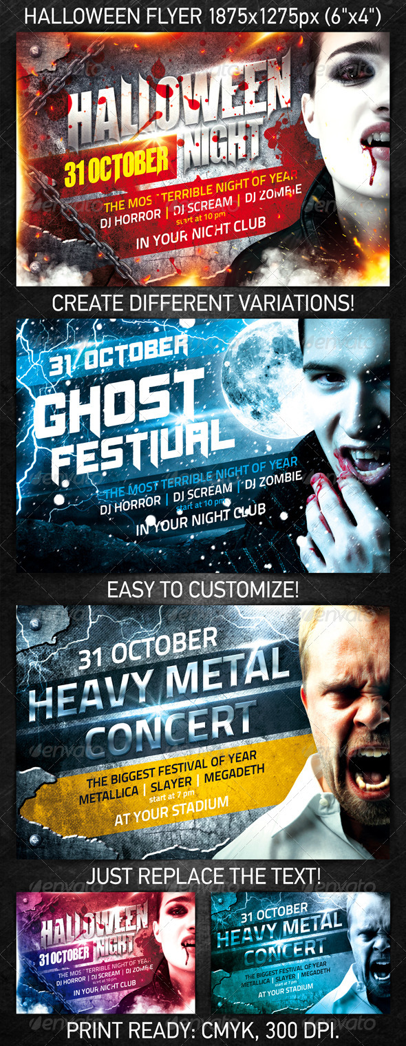 Halloween Night Flyer - Clubs & Parties Events