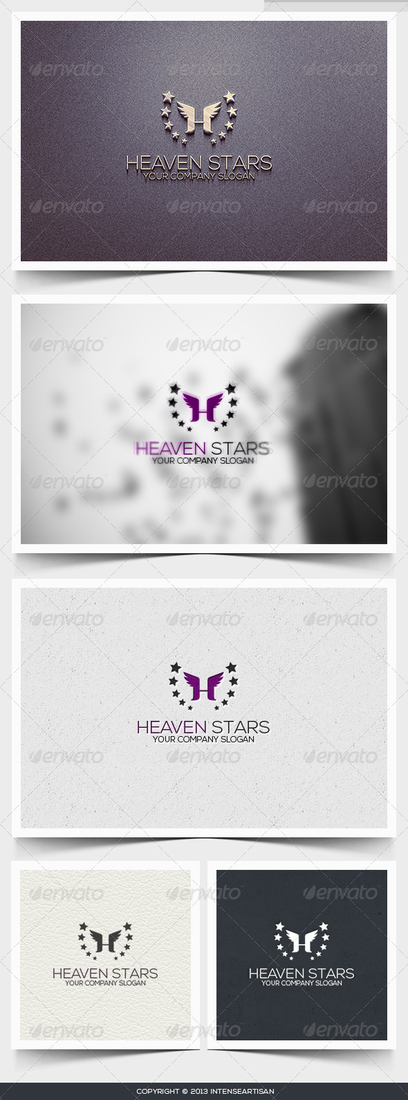 Heaven Stars Logo Template - Letters Logo Templates