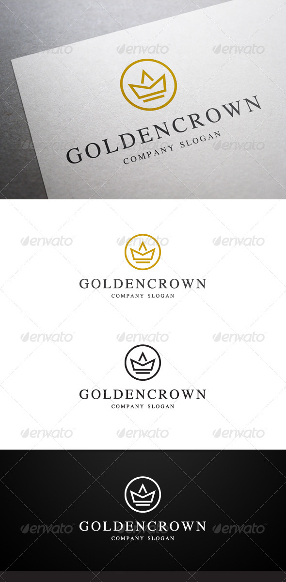 GraphicRiver Golden Crown Logo 6402987 GraphicRiver Golden Crown Logo 6402987