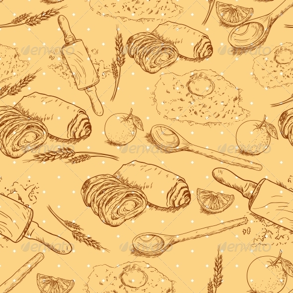 GraphicRiver Seamless Bakery Background 6405265 GraphicRiver Seamless Bakery Background 6405265